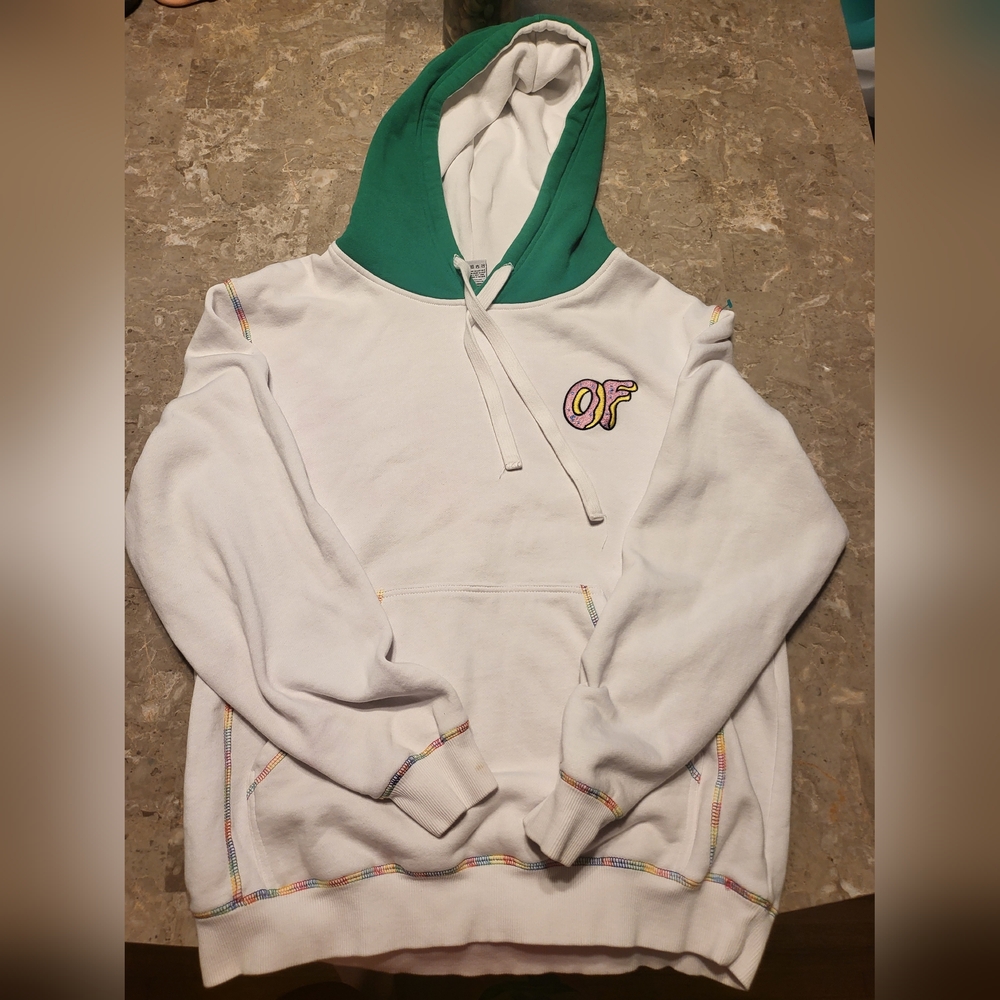 Odd Future White and Green Men's Hoodie